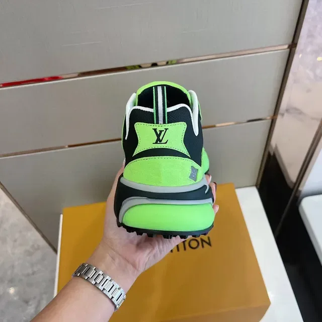 Louis Vuitton LV Vert Noir Runner Superpositions Motif Vague Chaussures Chunky 6