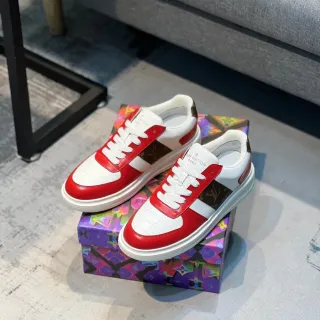 Louis Vuitton LV Trainer rojo blanco marrón Monogram Lifestyle Sneakers