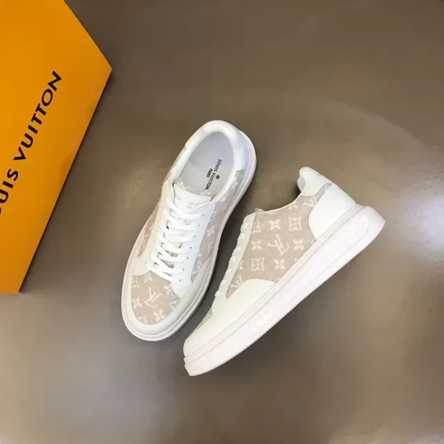 Louis Vuitton LV Trainer White Beige Low-Top Platform Sole Lifestyle Sneakers 8