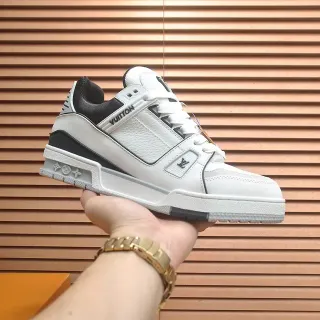 Louis Vuitton LV Trainer Zapatillas Lifestyle Blanco y Negro Suela Media Estructurada Cuero y Sintético Superior