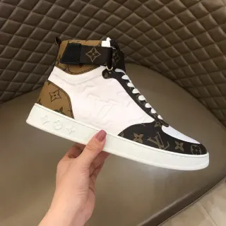 Louis Vuitton LV Trainer Tênis Lifestyle Branco e Marrom de Alto Monogram Lona
