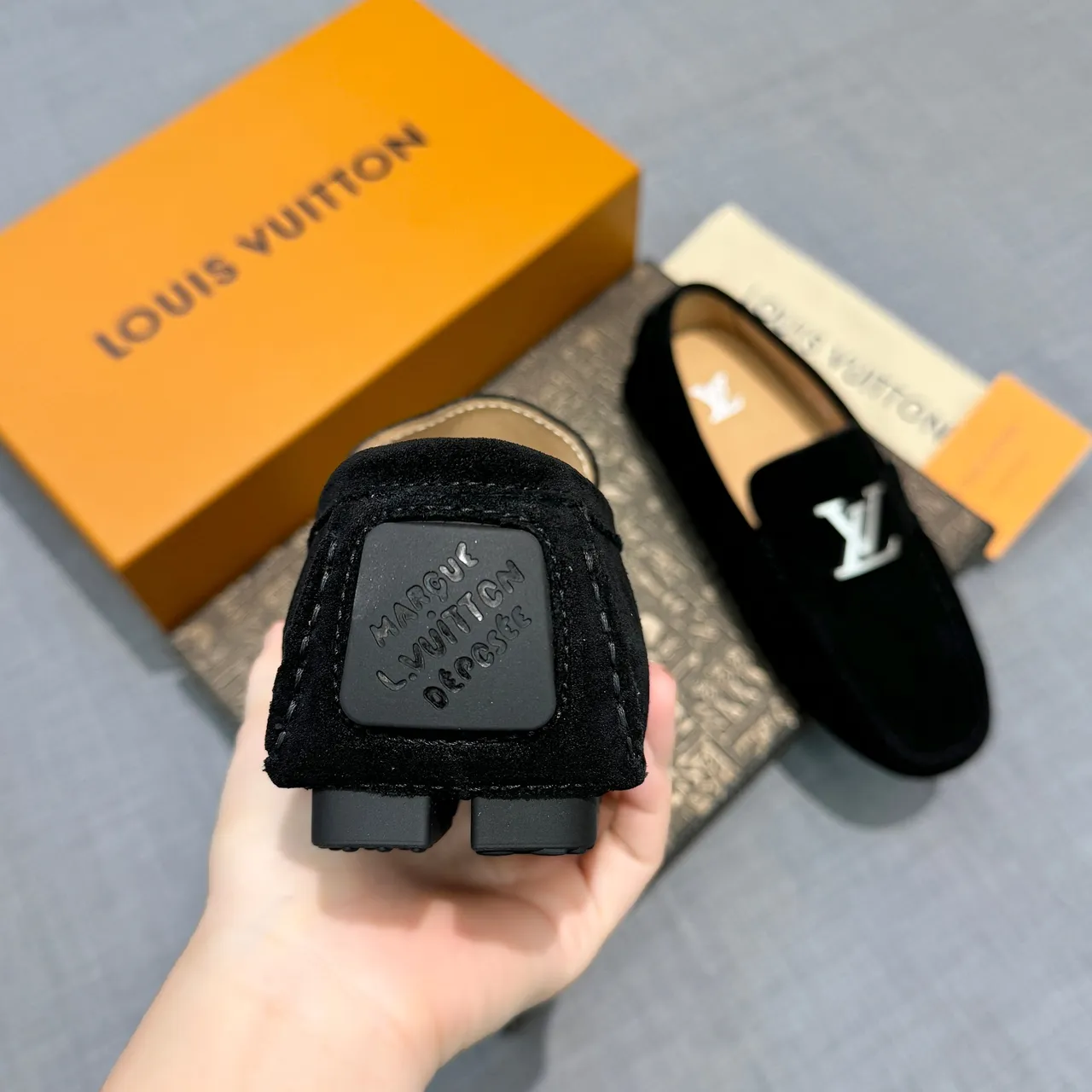 Louis Vuitton LV Twist Loafer Black Suede Loafers 4