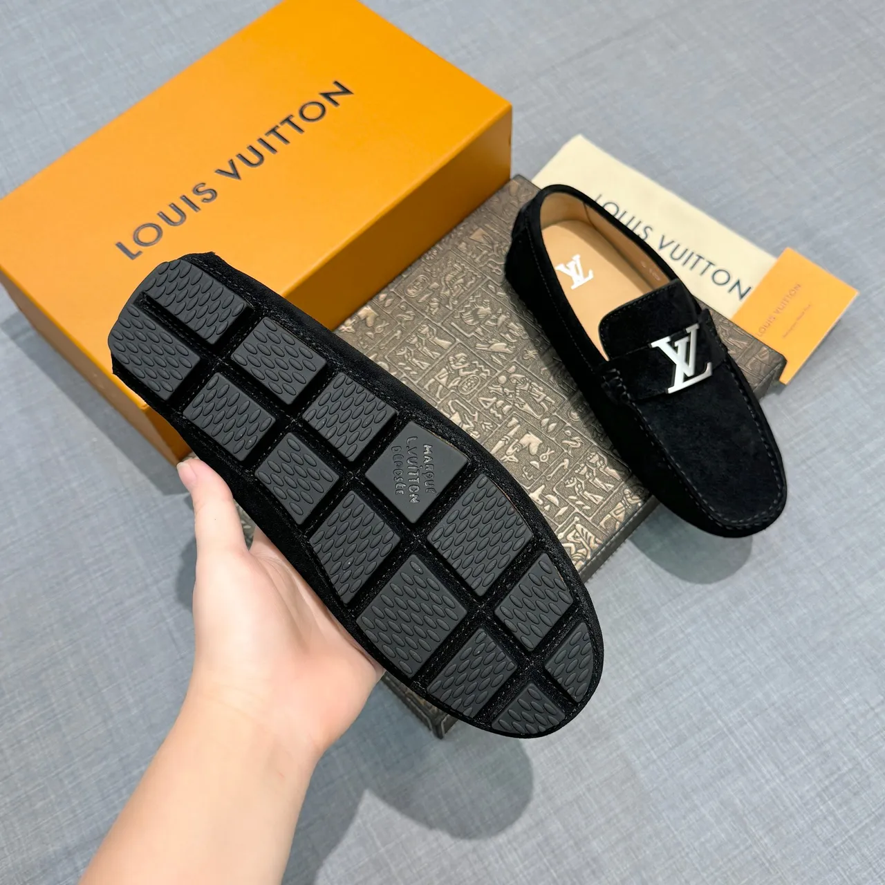 Louis Vuitton LV Twist Loafer Black Suede Loafers 5