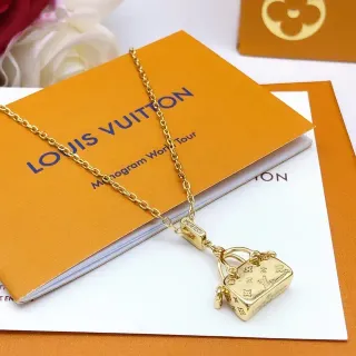 Colar charm para bolsa mini Louis Vuitton dourado