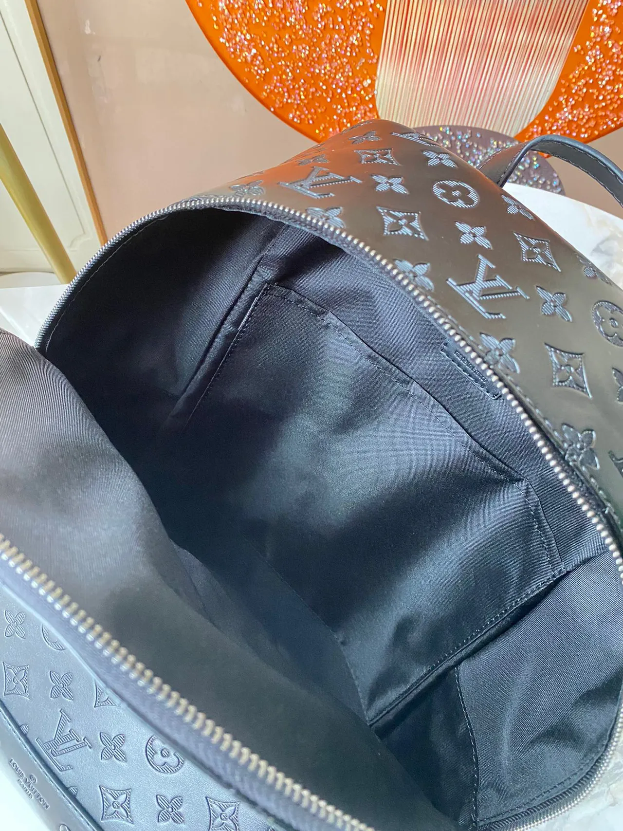 Louis Vuitton Monogram Sac à dos en cuir noir casual 3