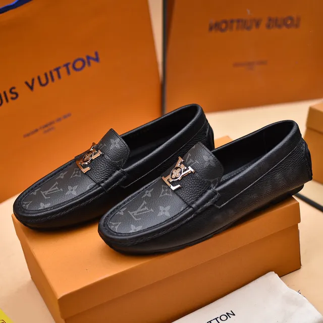 Louis Vuitton Monogram Leather LV Buckle Loafers 8