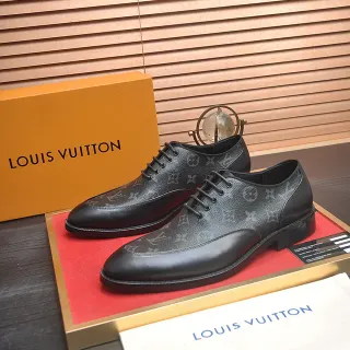 Louis Vuitton Monogram-Print কালো ক্যাপ टू অক্সফোর্ড শু