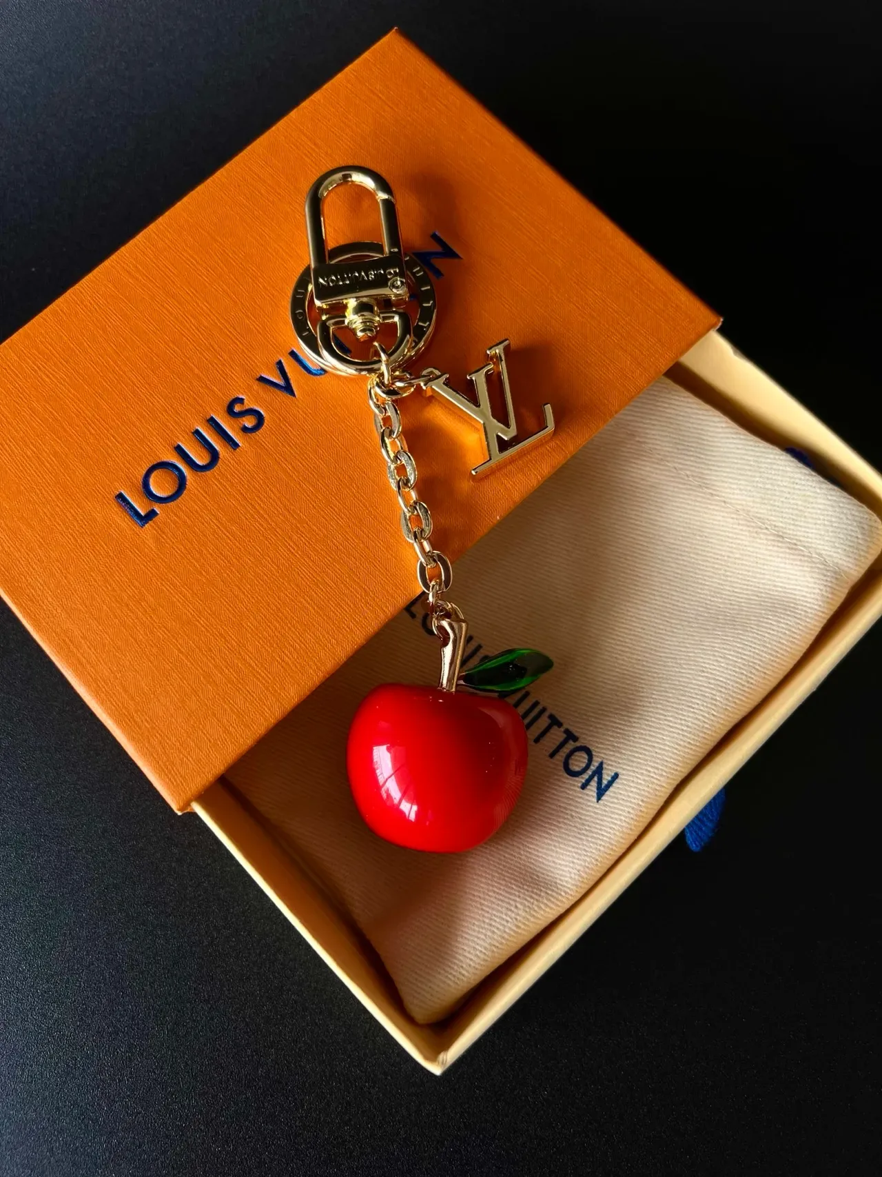 Bracelet Louis Vuitton Charms Fruit en Résine Multicolore avec Hardware Métal 3