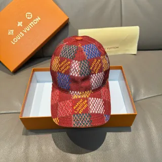 Louis Vuitton Multicolor Jacquard Check Baseball Cap