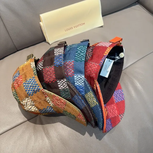 Louis Vuitton 多色提花格纹棒球帽 2