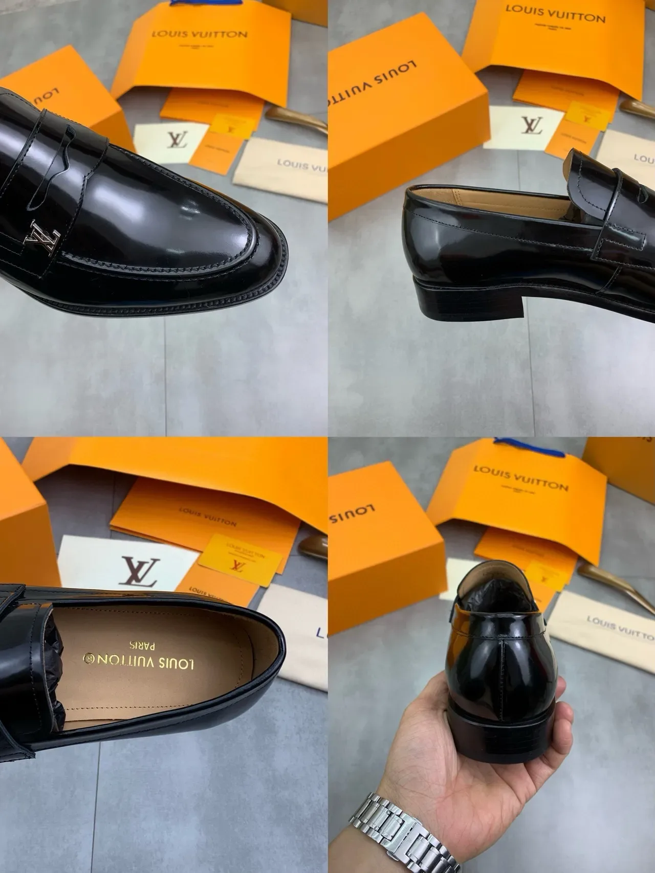 Louis Vuitton Patent Leather Monogram Buckle Loafer 2