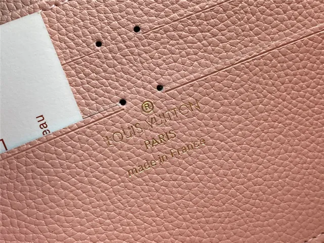 Louis Vuitton Billetera Larga Monograma Perforada Beige 13
