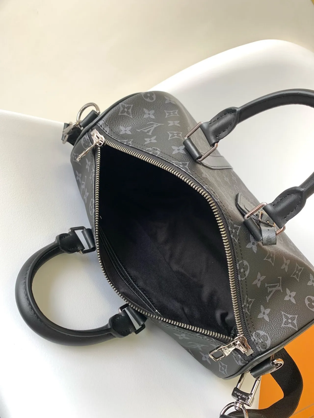 Louis Vuitton Pillow Negro Gris Monogram Canvas Cilíndrico Boston Bag 2