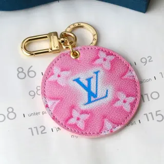 Louis Vuitton Pink Blue Circular Fabric Crossbody Bag