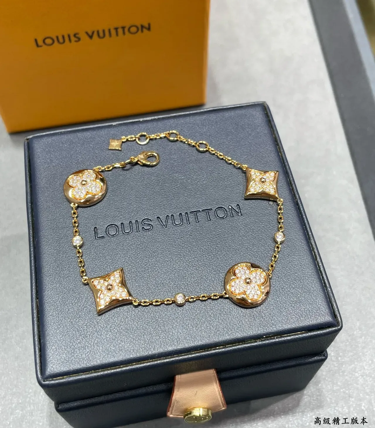 Louis Vuitton Quatrefoil Pavé Flower Bracelet 5