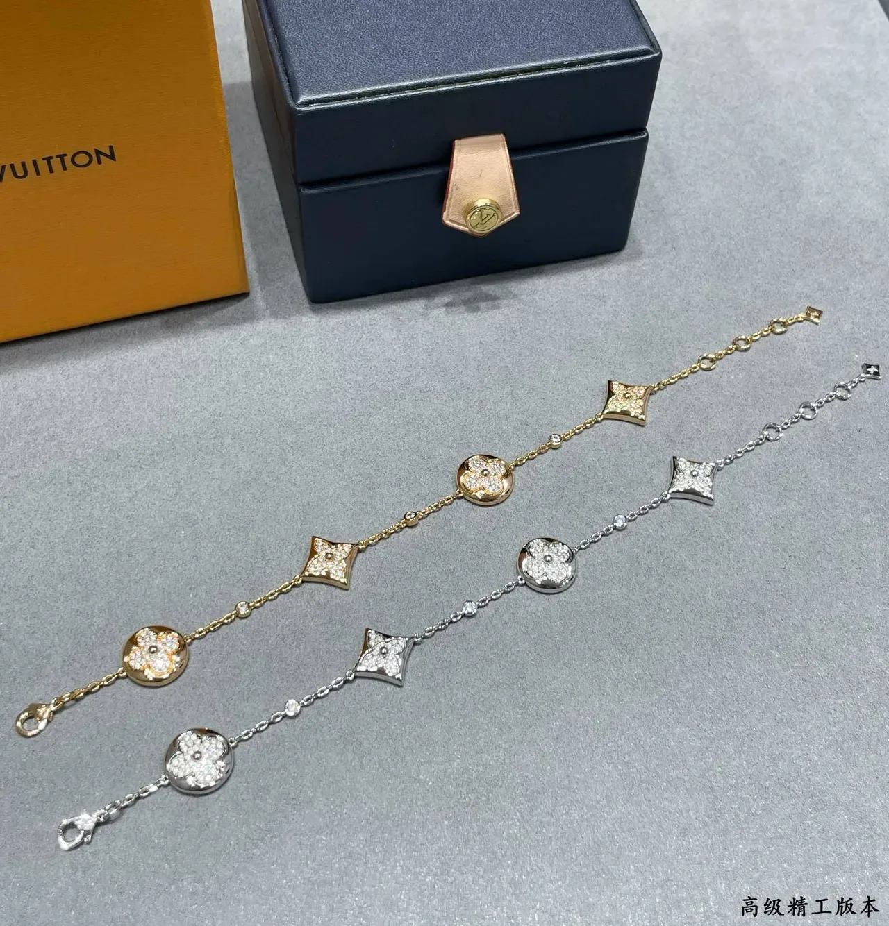 Louis Vuitton Quatrefoil Pavé Flower Bracelet 9