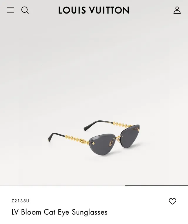 Louis Vuitton Rimless Monogram Floral Bead Temple Sunglasses 2