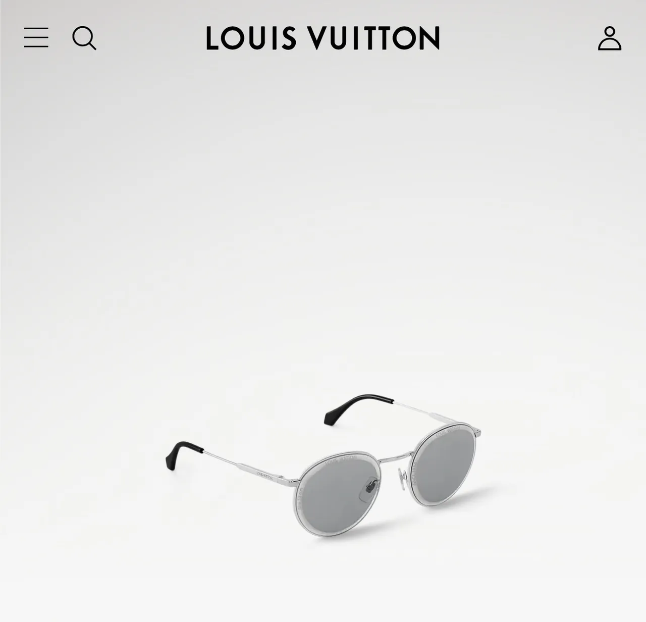 Louis Vuitton óculos de sol redondos de metal tom dourado espelhados âmbar 3