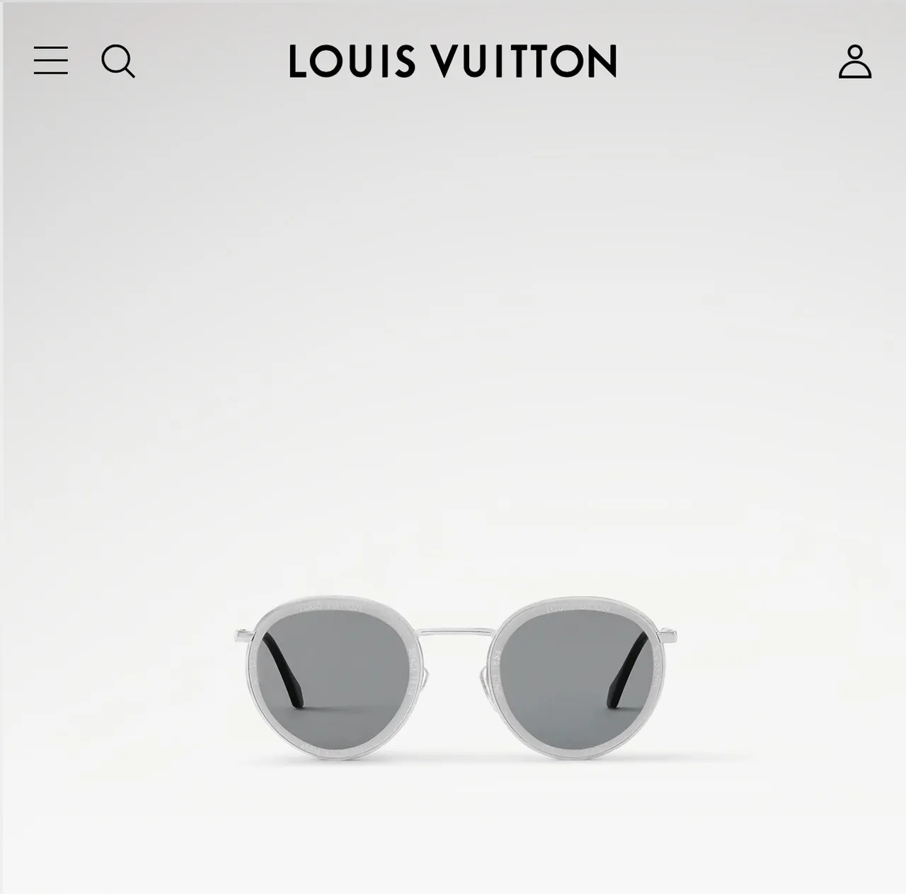 Louis Vuitton óculos de sol redondos de metal tom dourado espelhados âmbar 5