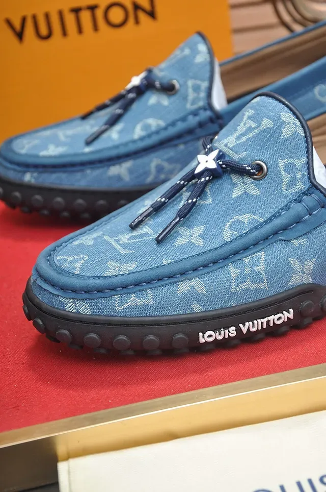 Louis Vuitton Run Away Denim-Blue Monogram Loafer 8