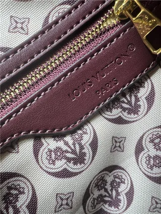 Louis Vuitton Speedy Boston भूरा बर्गंडी Monogram Canvas Leather Trim Boston Bag 2