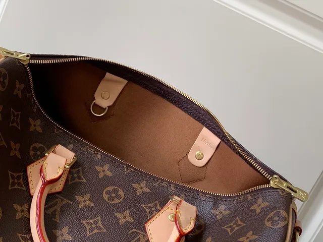 Louis Vuitton Speedy Monogram Canvas বাদামী এবং ট্যান Boston ব্যাগ 2