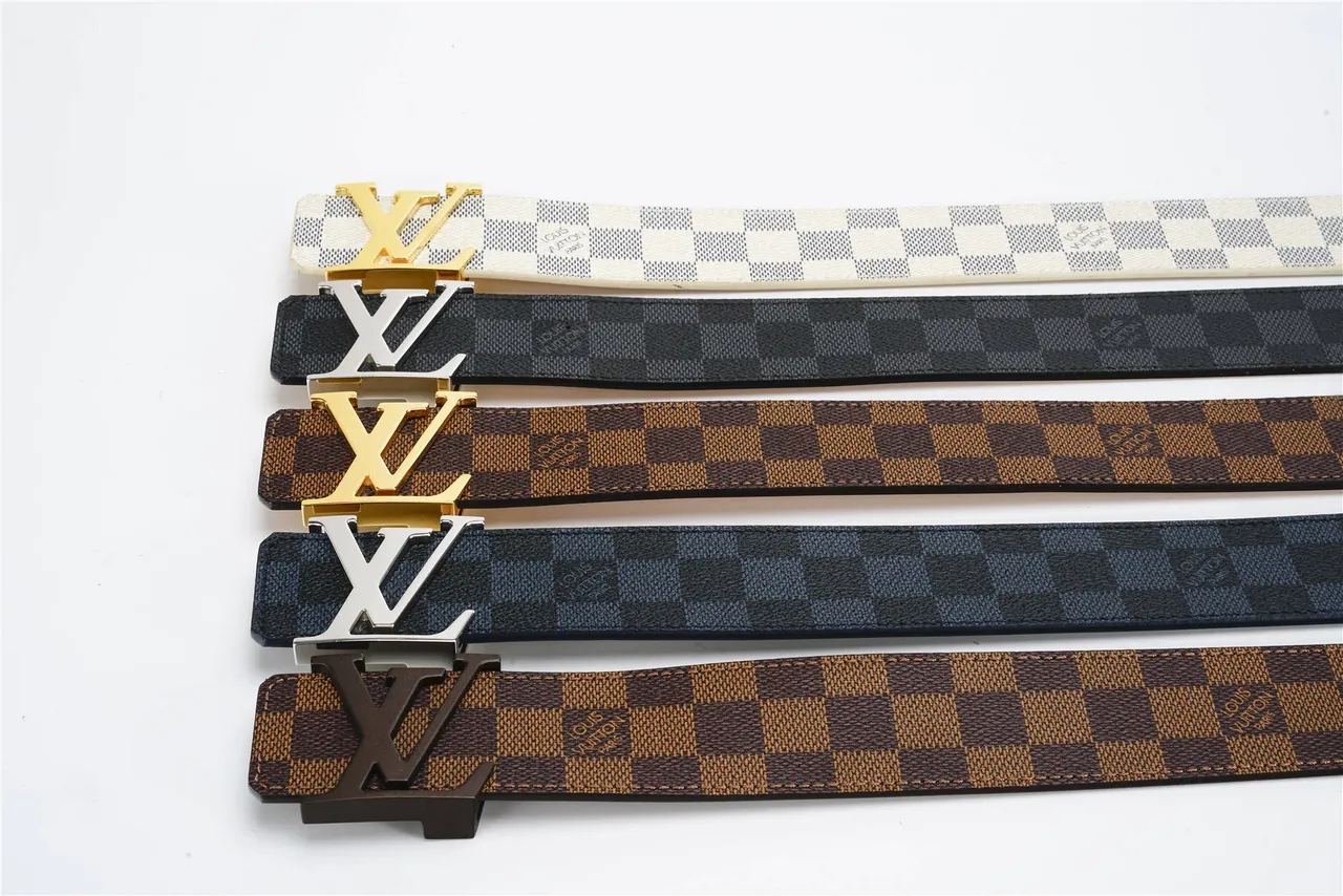 Louis Vuitton Turnlock Belt Damier Graphite Leather Belt 2