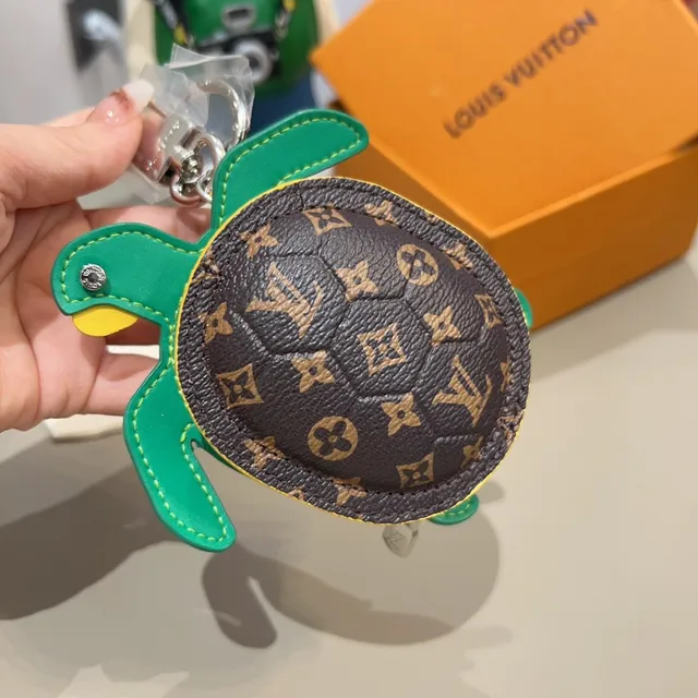 Louis Vuitton Carteira Tartaruga Verde Marrom Monogramado Couro Bolsa Transversal 7