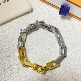 Louis Vuitton سوار سلسلة ثنائي الألوان مع مونوجرام