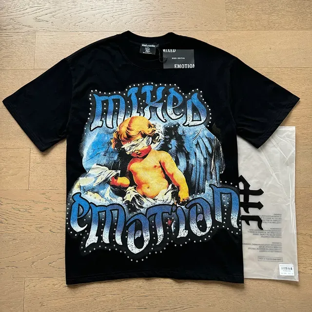 Mixed Emotion Graphic Print Crew Neck T-Shirt 4