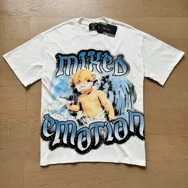 Mixed Emotion Graphic Print Crew Neck T-Shirt 6