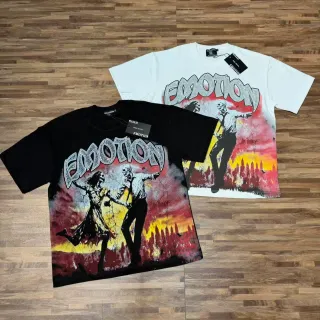 Mixed Emotion Graphic Print Oversized T-Shirt