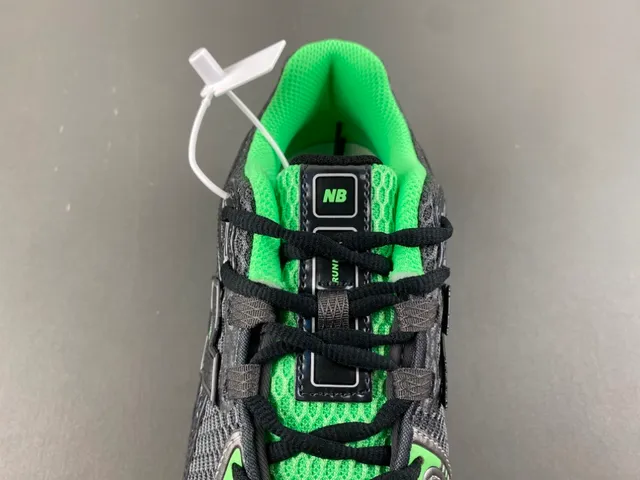 New Balance 1080 Black and Lime Green Running Shoes 6