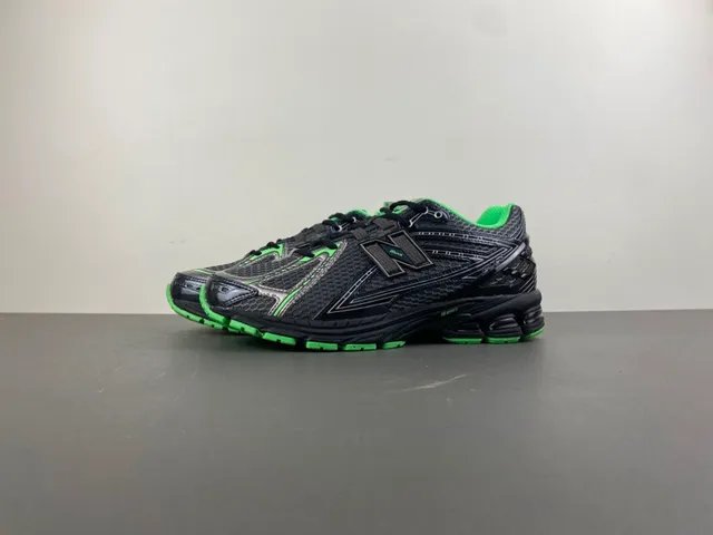 New Balance 1080 Black and Lime Green Running Shoes 10