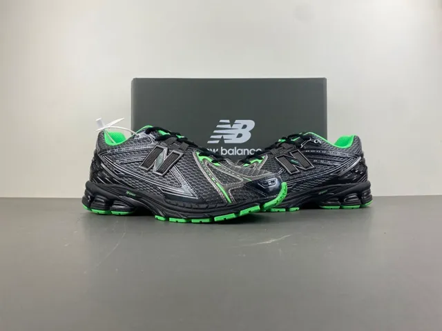 New Balance 1080 Black and Lime Green Running Shoes 13