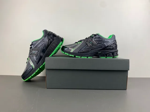 New Balance 1080 Black and Lime Green Running Shoes 14