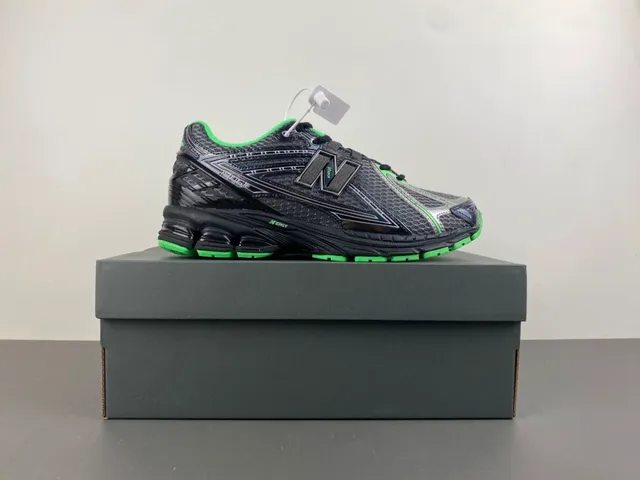 New Balance 1080 Black and Lime Green Running Shoes 15