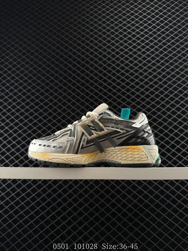New Balance 1906R Gris Noir Crème Vert Style de vie Baskets 5