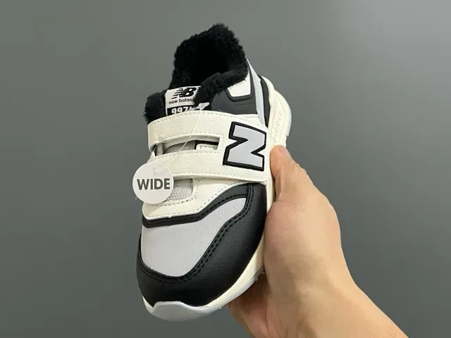 New Balance 327 أسود أبيض Velcro حزام إغلاق ناعم مبطن ياقة أسلوب حياة أحذية رياضية 5