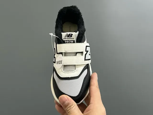 New Balance 327 أسود أبيض Velcro حزام إغلاق ناعم مبطن ياقة أسلوب حياة أحذية رياضية 10