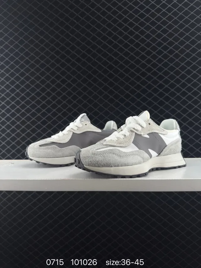 New Balance 327 حذاء رياضي أسلوب حياة رمادي جلد سويد و اصطناعي 4
