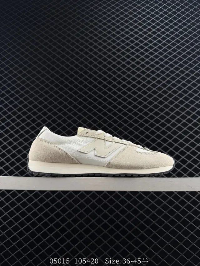 New Balance 471 bege camurça em camadas tecido retrô lifestyle tênis 7