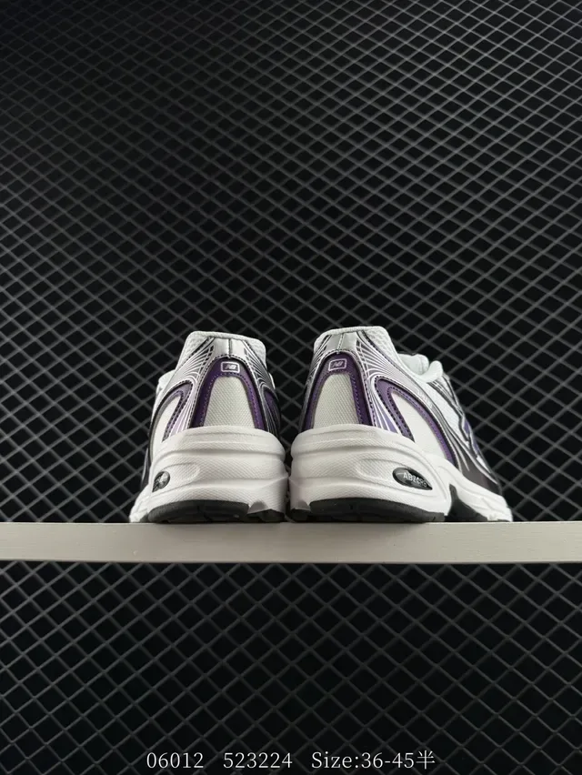 New Balance 740 Branco Roxo Retrô Corredor Estilo de Vida Tênis 4