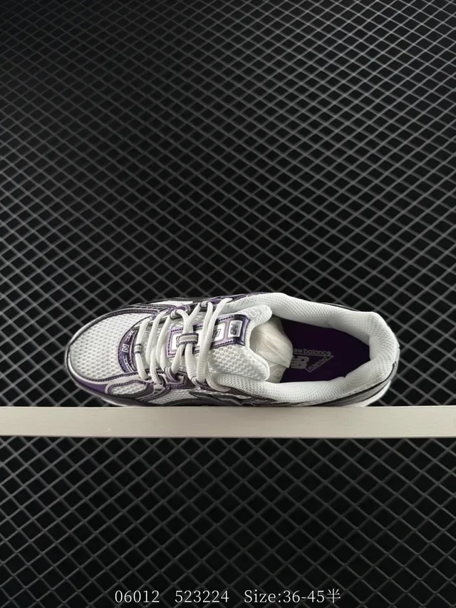 New Balance 740 Branco Roxo Retrô Corredor Estilo de Vida Tênis 5