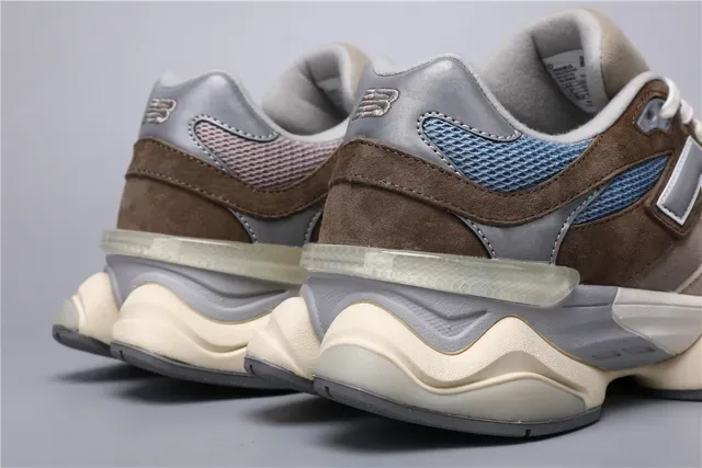 New Balance 9060 Beige Brown Blue Lifestyle Sneakers 2