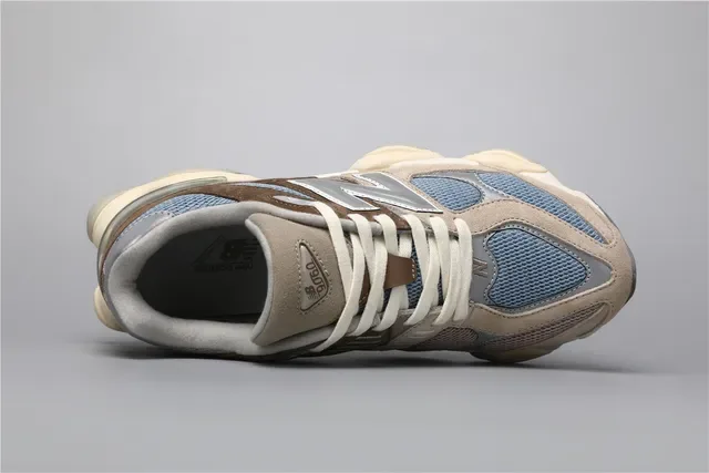 New Balance 9060 Beige Brown Blue Lifestyle Sneakers 7