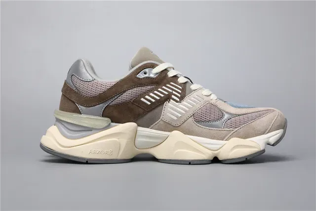 New Balance 9060 Beige Brown Blue Lifestyle Sneakers 8