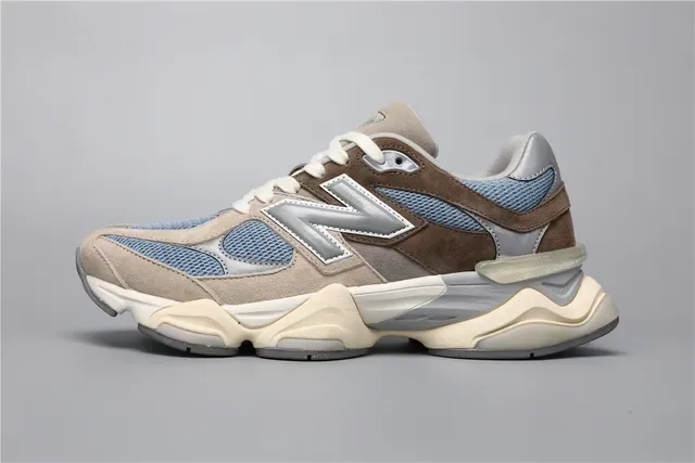 New Balance 9060 Beige Brown Blue Lifestyle Sneakers 9