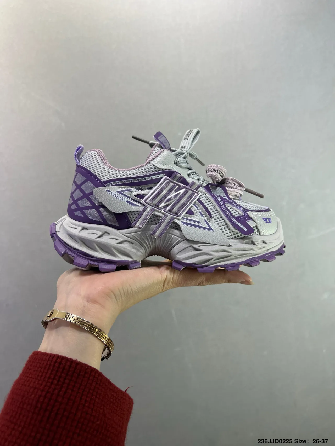 New Balance 9060 Baskets Chunky Gris Violet 3