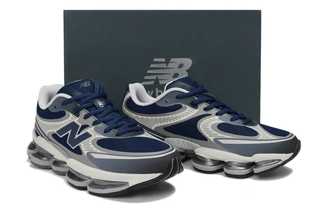 New Balance 9060 Navy and Gray Running Shoes 5